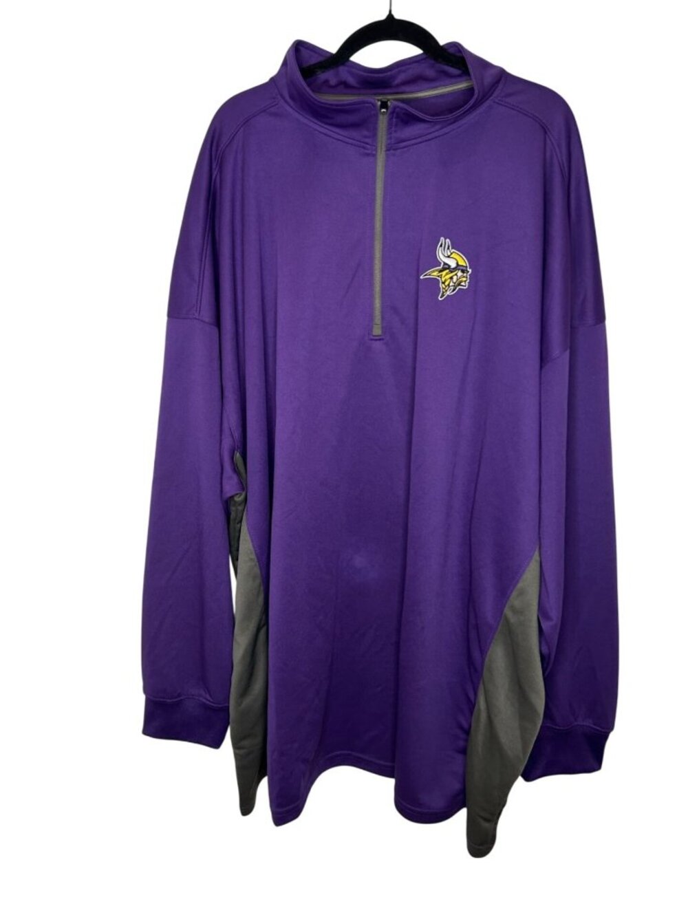 NWT Men's 6X Minnesota Vikings Quarter Zip NFL Team Apparel MSRP $64.99